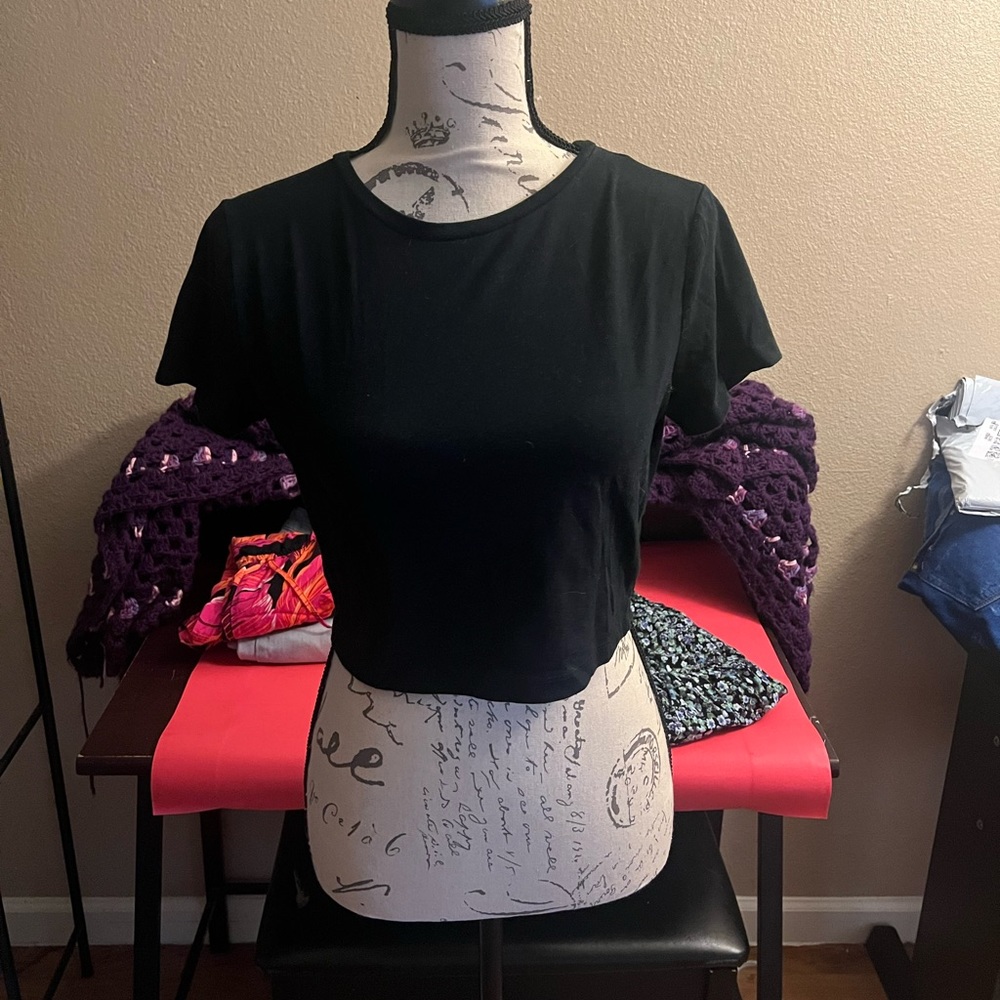 Black Crop Top
